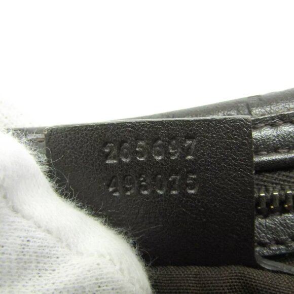 Gucci Guccissima Women's Leather Handbag Dark Brown 592-020125 - Picture 9 of 10